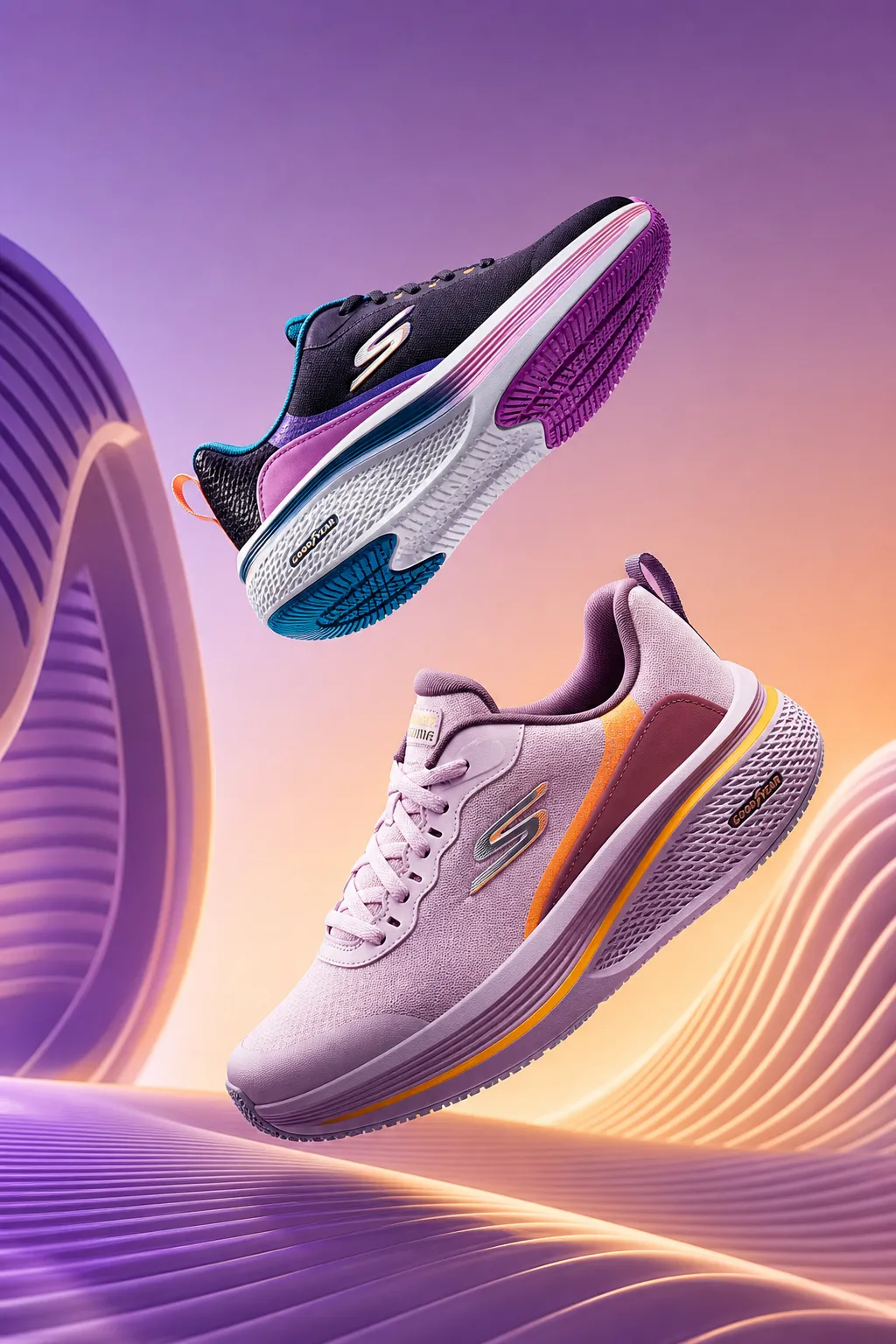 Skechers Running Shoes with Goodyear Soles｜AI Image Generation Prompts