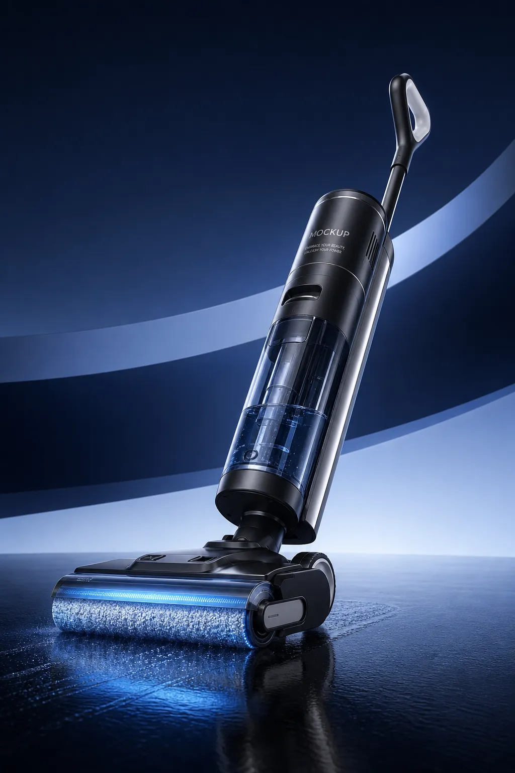 Black Cordless Vacuum Cleaner Mockup｜AI Image Generation Prompts