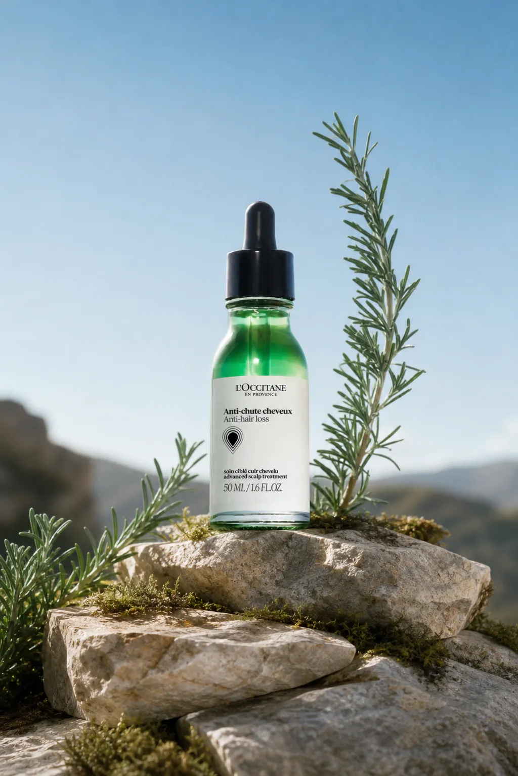L'Occitane Anti-Hair Loss Scalp Treatment Bottle｜AI Image Generation Prompts