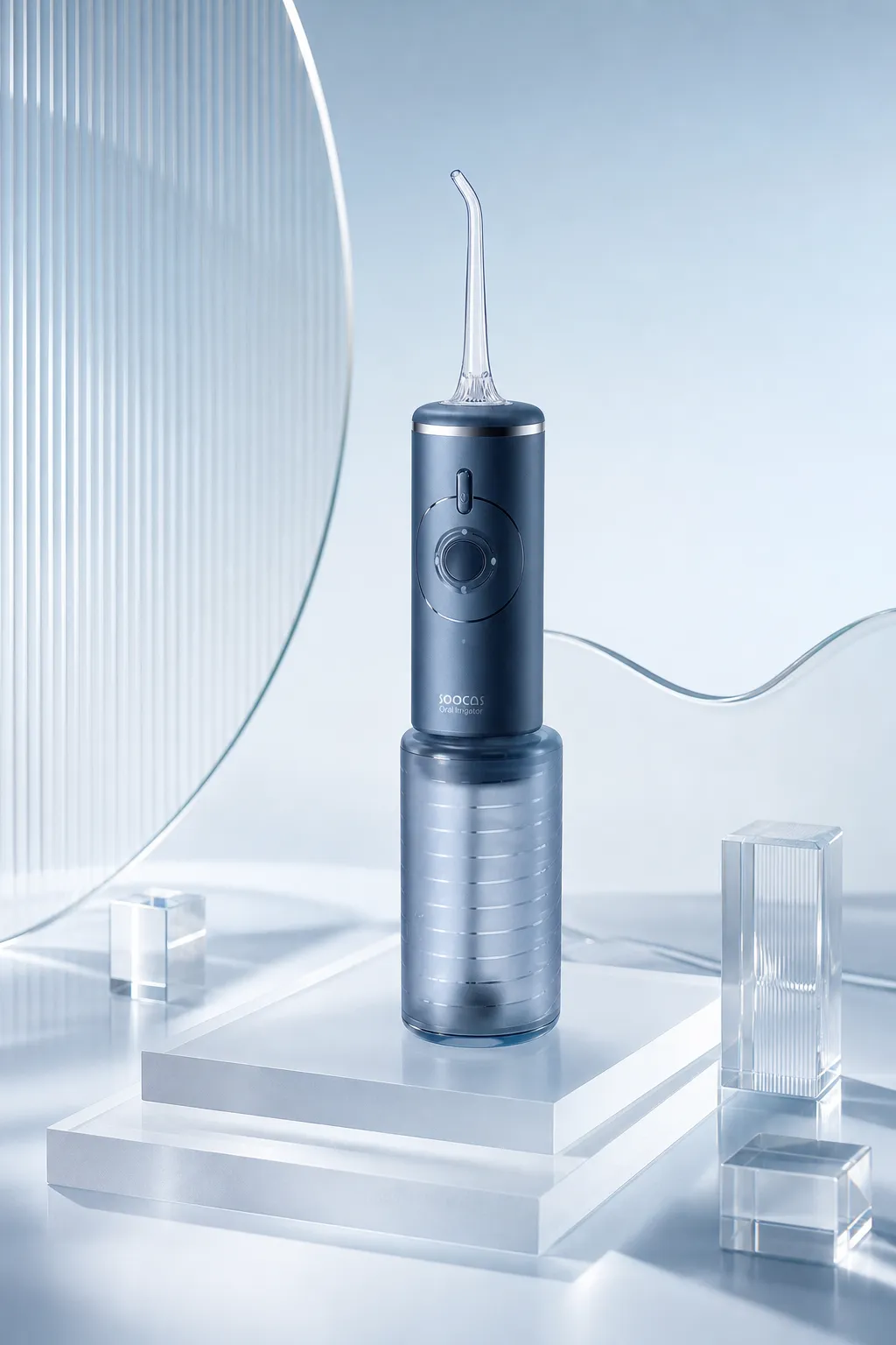 Soocas Blue Oral Irrigator Product Shot｜AI Image Generation Prompts