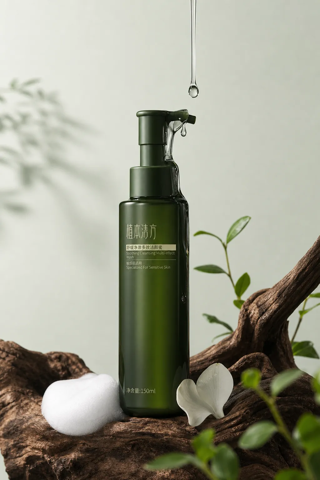 Soothing Cleansing Multi-effect Wash Bottle｜AI Image Generation Prompts