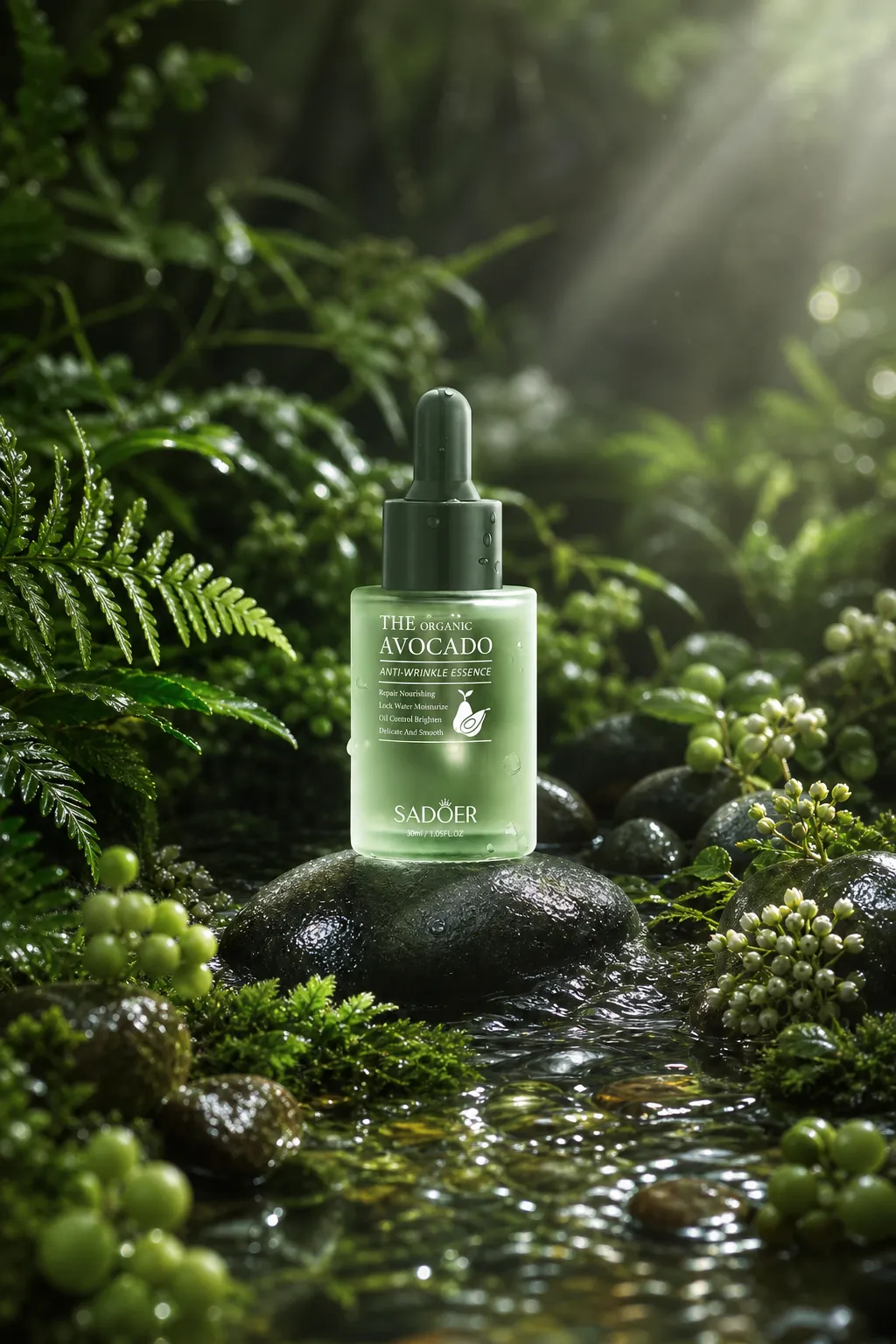 Sadoer Organic Avocado Anti-Wrinkle Essence｜AI Image Generation Prompts