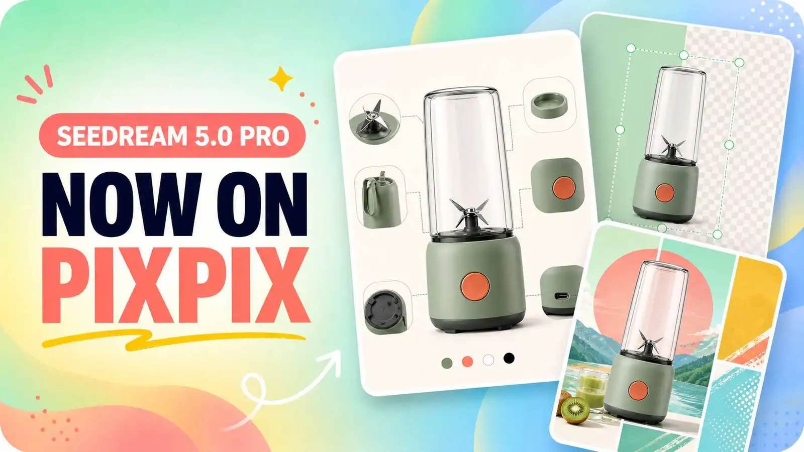 ByteDance has launched Seedream 5.0 Pro, with PixPix being the first in the industry to integrate and now available for use.