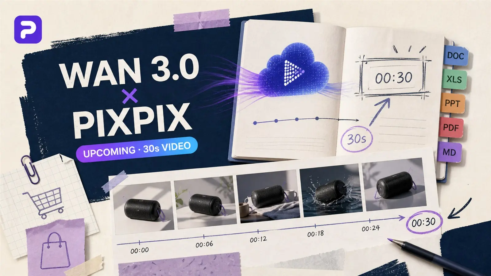 Wan3.0 officially launches its public beta: supports 30-second video and document input, and is the first in the industry to integrate PixPix.