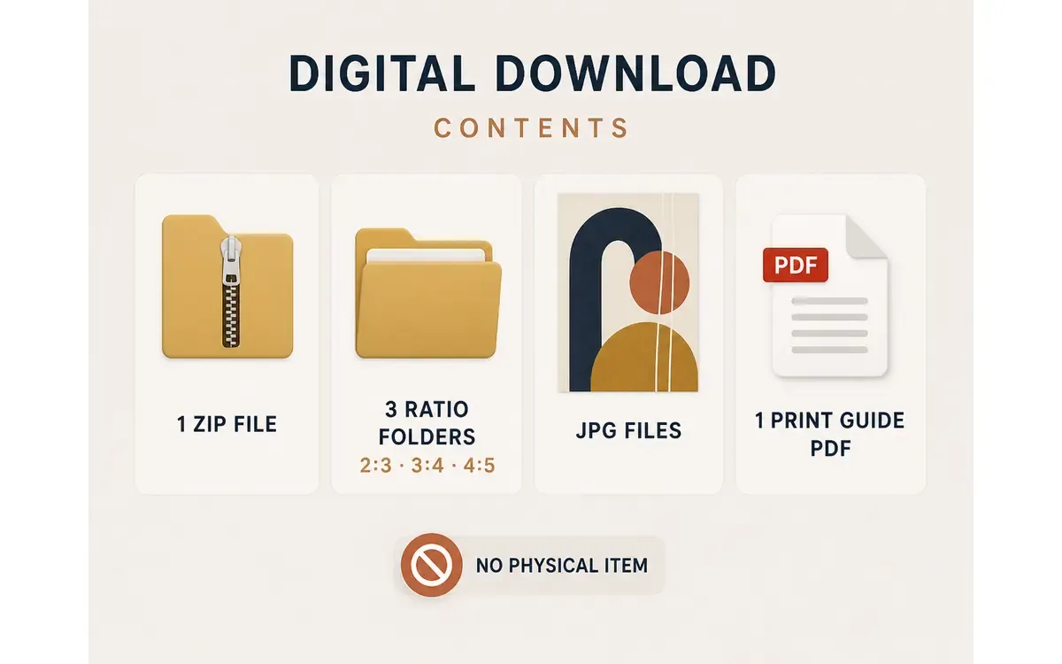 示例下载包列出一个压缩包三组比例JPG文件和一份打印说明PDF