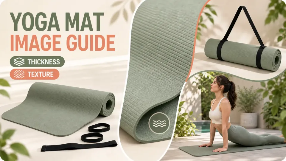 How to create product images for Amazon yoga mats? A guide to showcasing thickness, texture, and storage conditions.