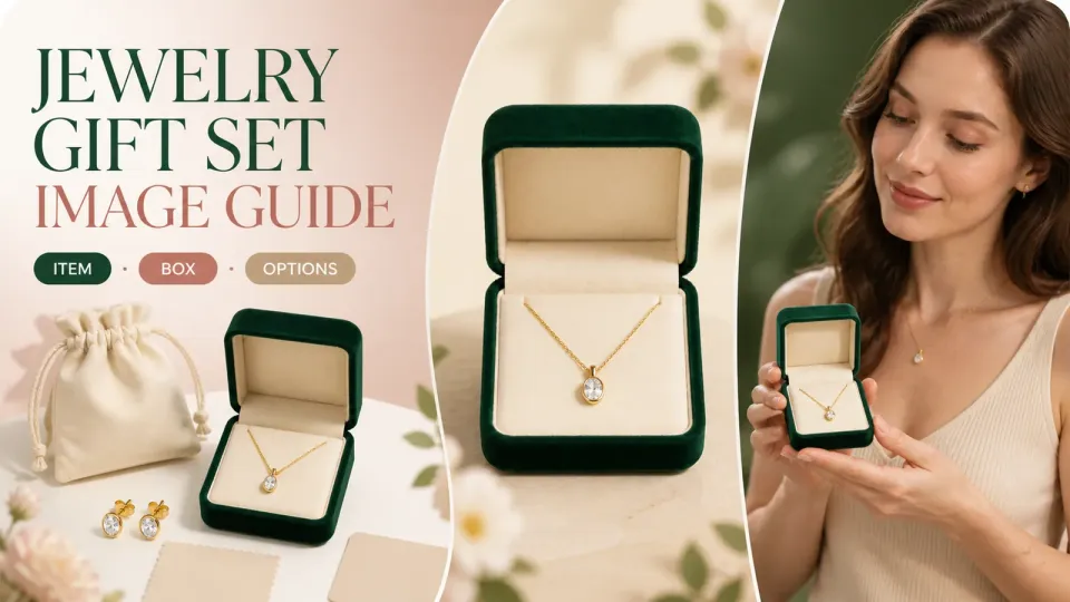 How should you photograph Etsy jewelry gift sets? A guide to showcasing jewelry, gift boxes, and accompanying notes.