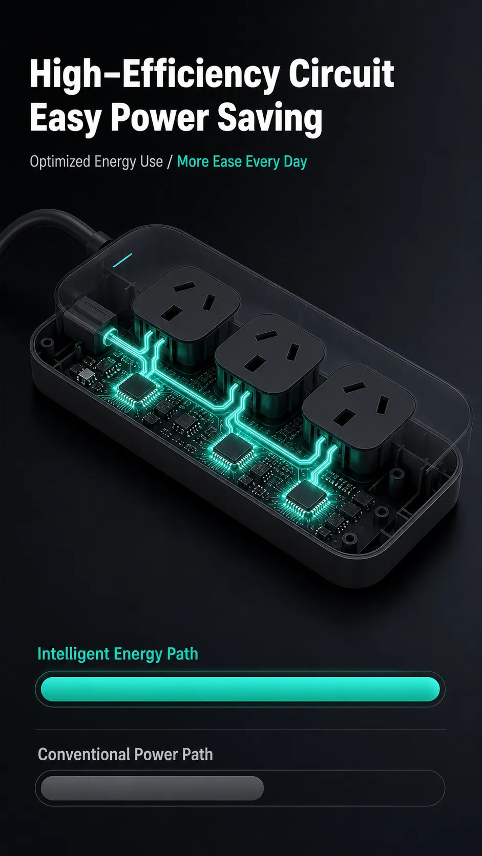 High Efficiency Circuit Power Strip Design｜AI Image Generation Prompts