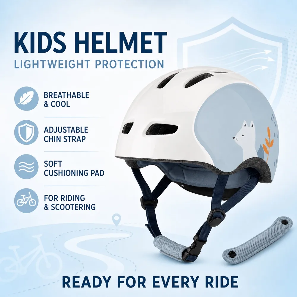 Kids Lightweight Safety Helmet Mockup Design｜AI Image Generation Prompts