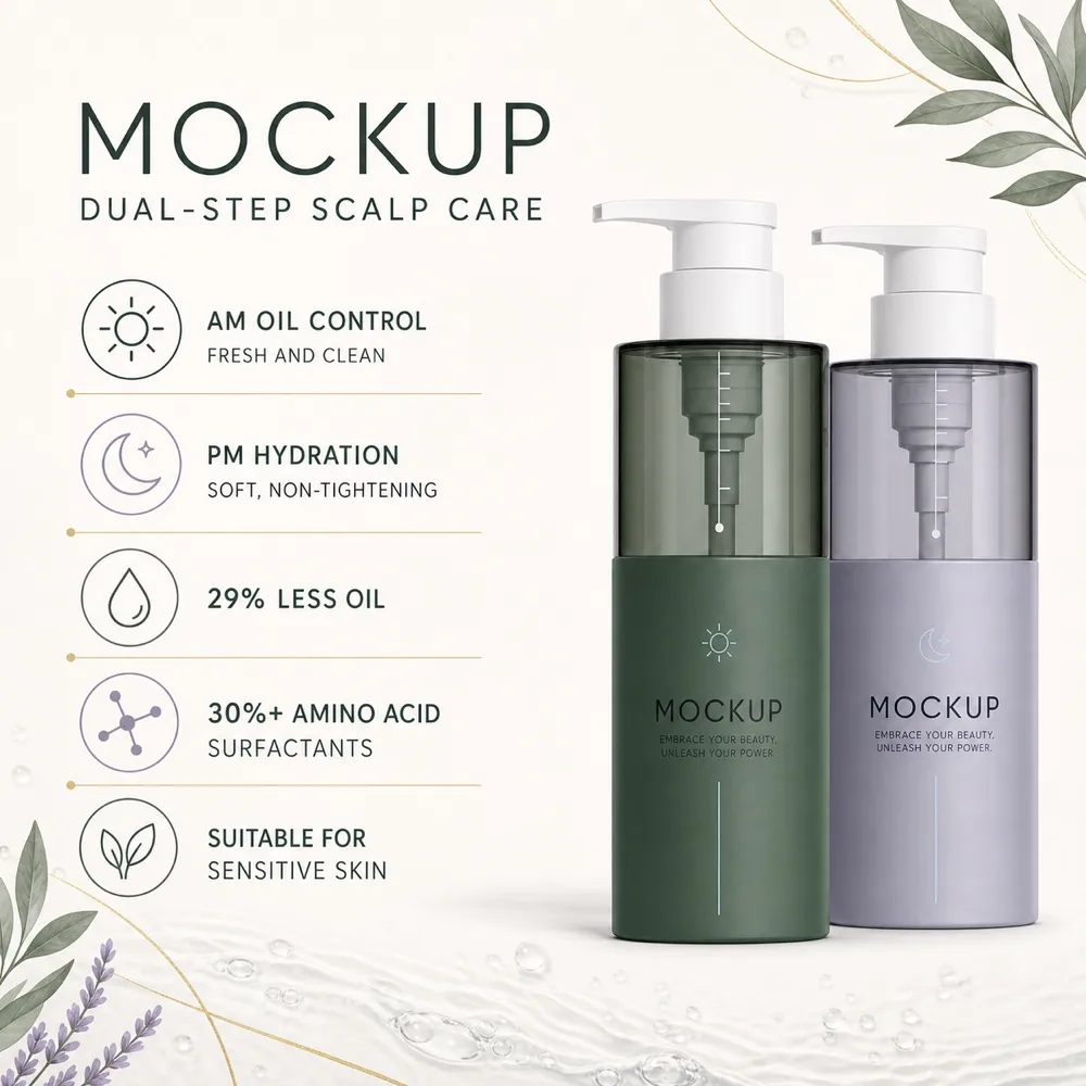 Day and Night Amino Acid Facial Cleanser Set｜AI Image Generation Prompts