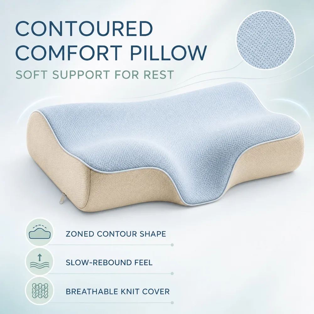 Cloud-Feel Ergonomic Neck Support Pillow｜AI Image Generation Prompts