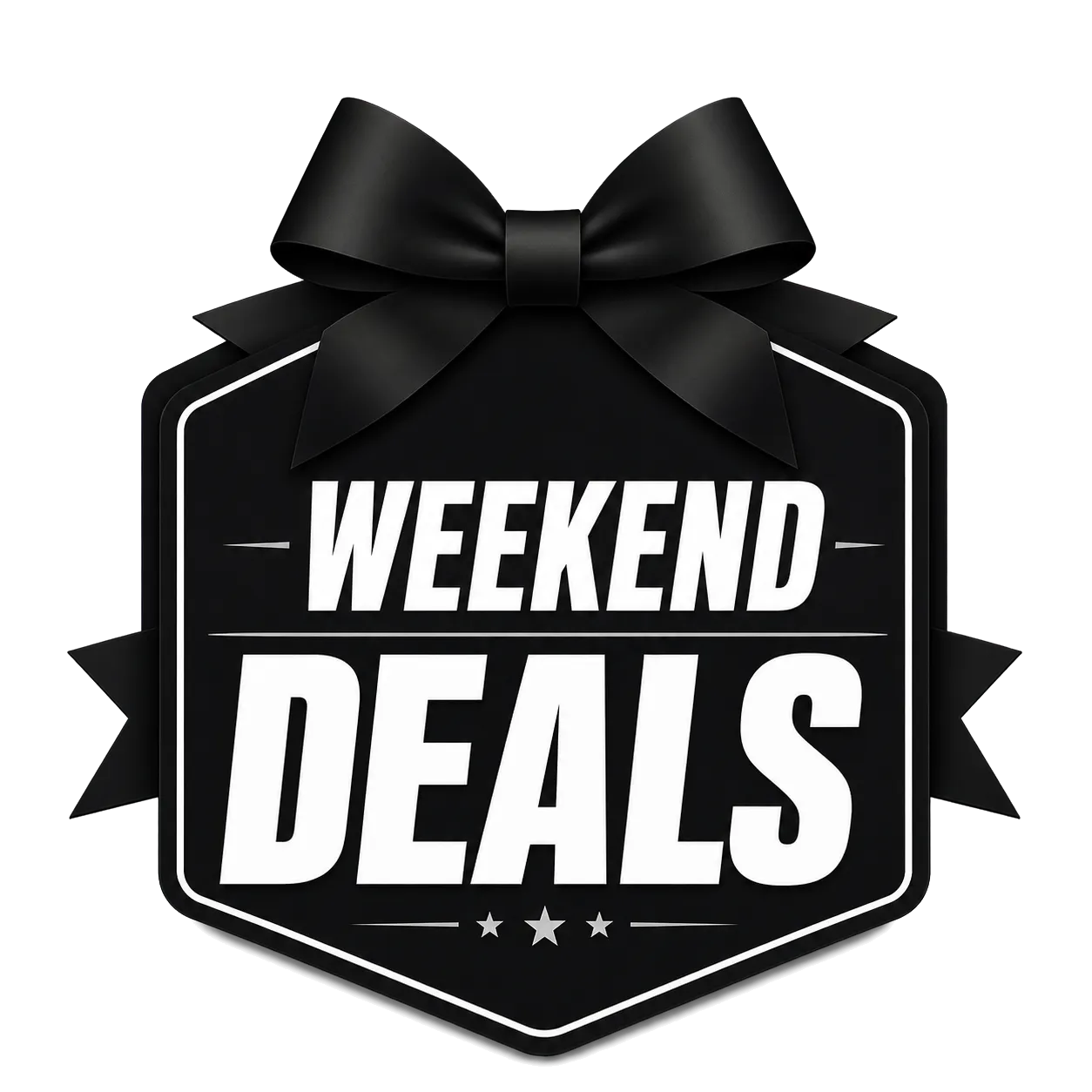 Weekend Deals Black Badge with Bow｜AI Image Generation Prompts