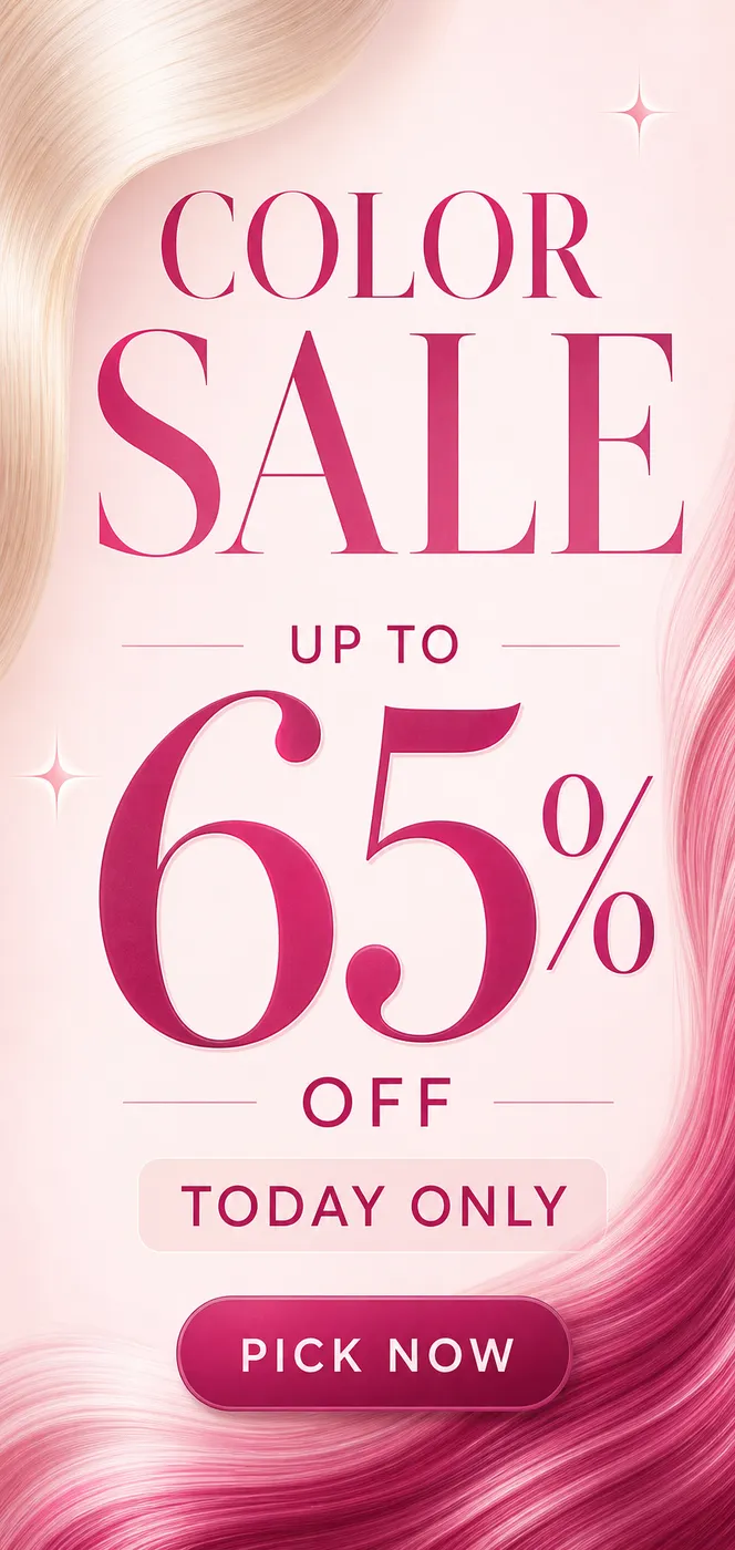 Color Sale Up To 65% Off Promotional Banner｜AI Image Generation Prompts