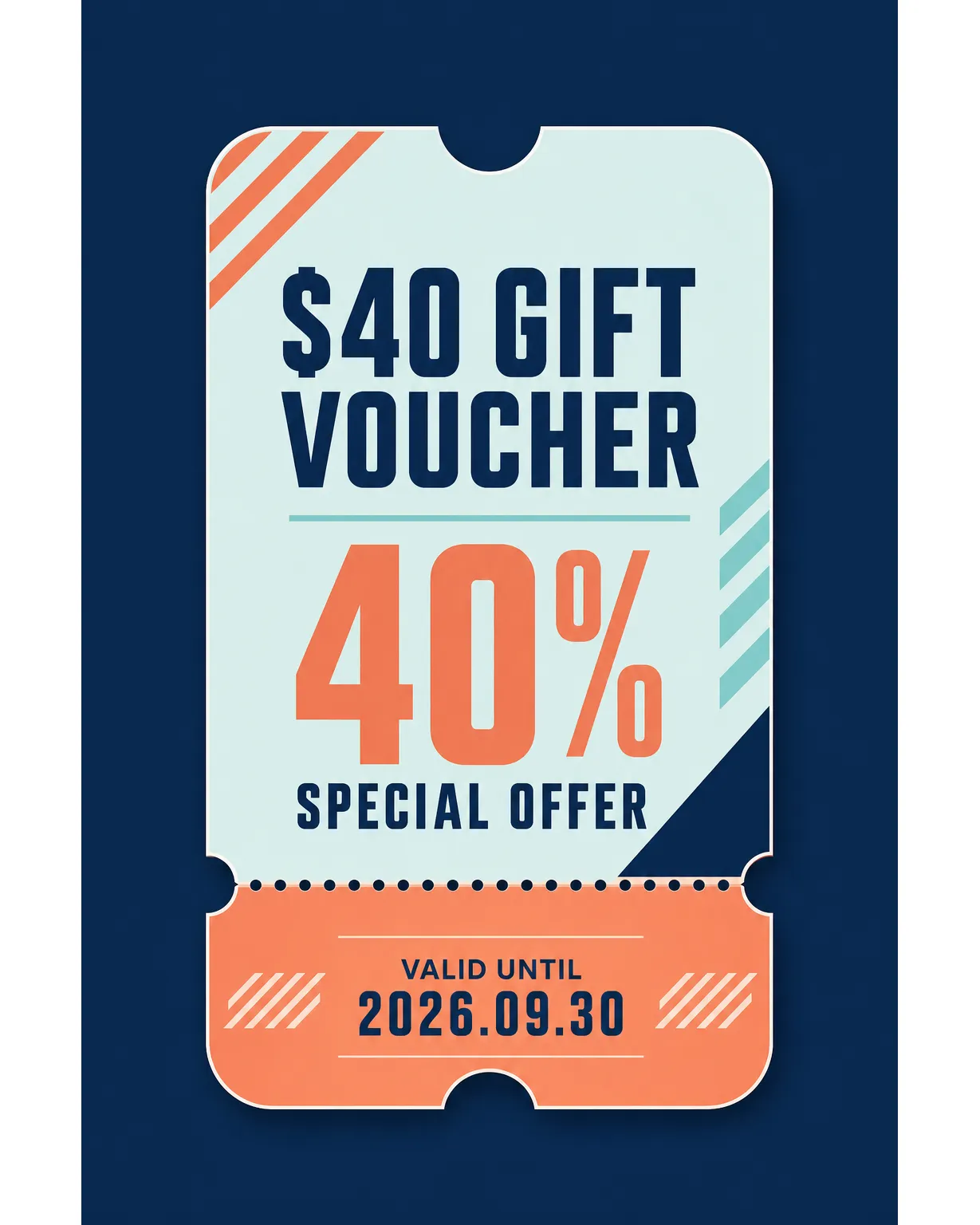 $40 Gift Voucher with 40% Special Offer Ticket｜AI Image Generation Prompts