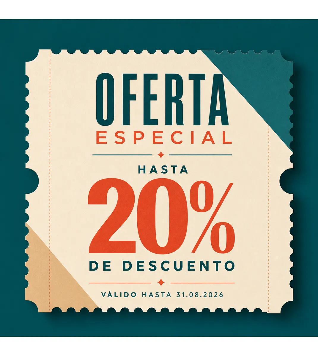 Special Offer 20 Percent Discount Coupon Design｜AI Image Generation Prompts