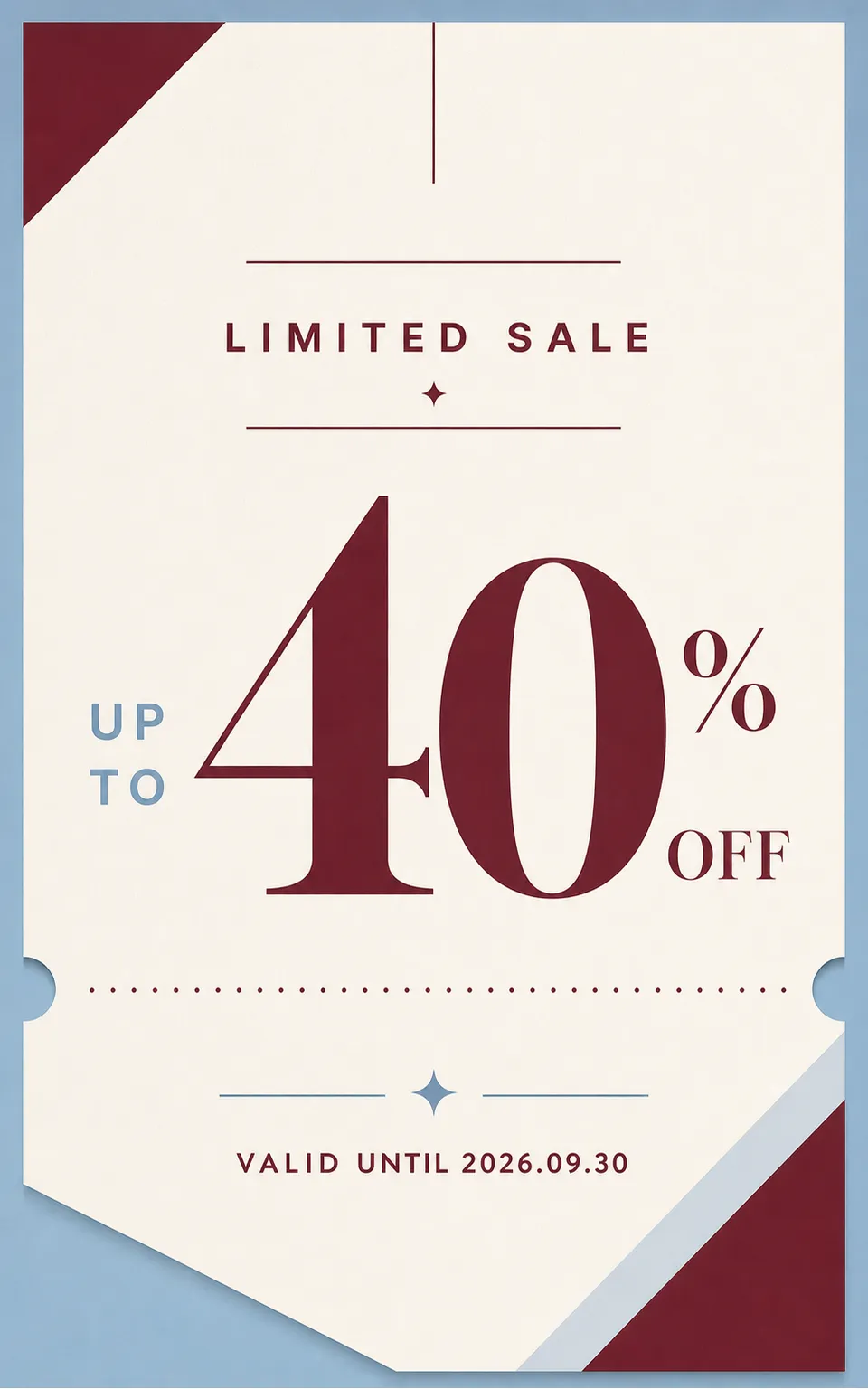 Limited Sale Up To 40% Off Vintage Poster｜AI Image Generation Prompts