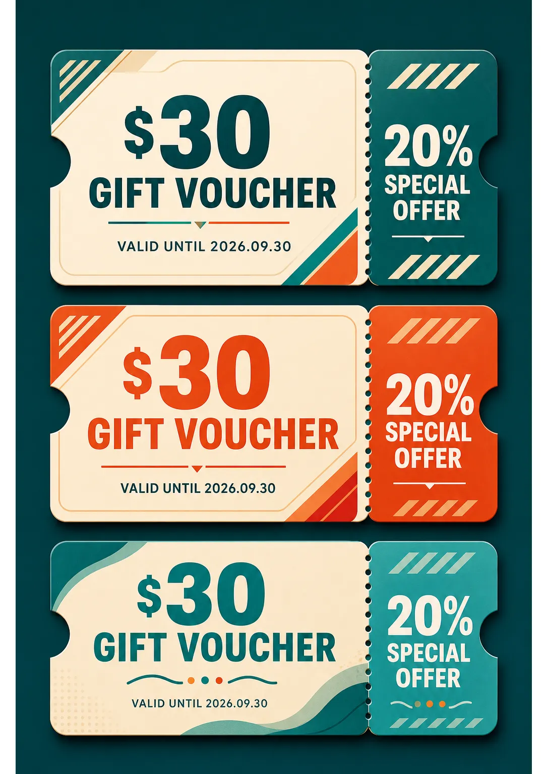 $30 Gift Voucher with 20% Special Offer Coupon｜AI Image Generation Prompts