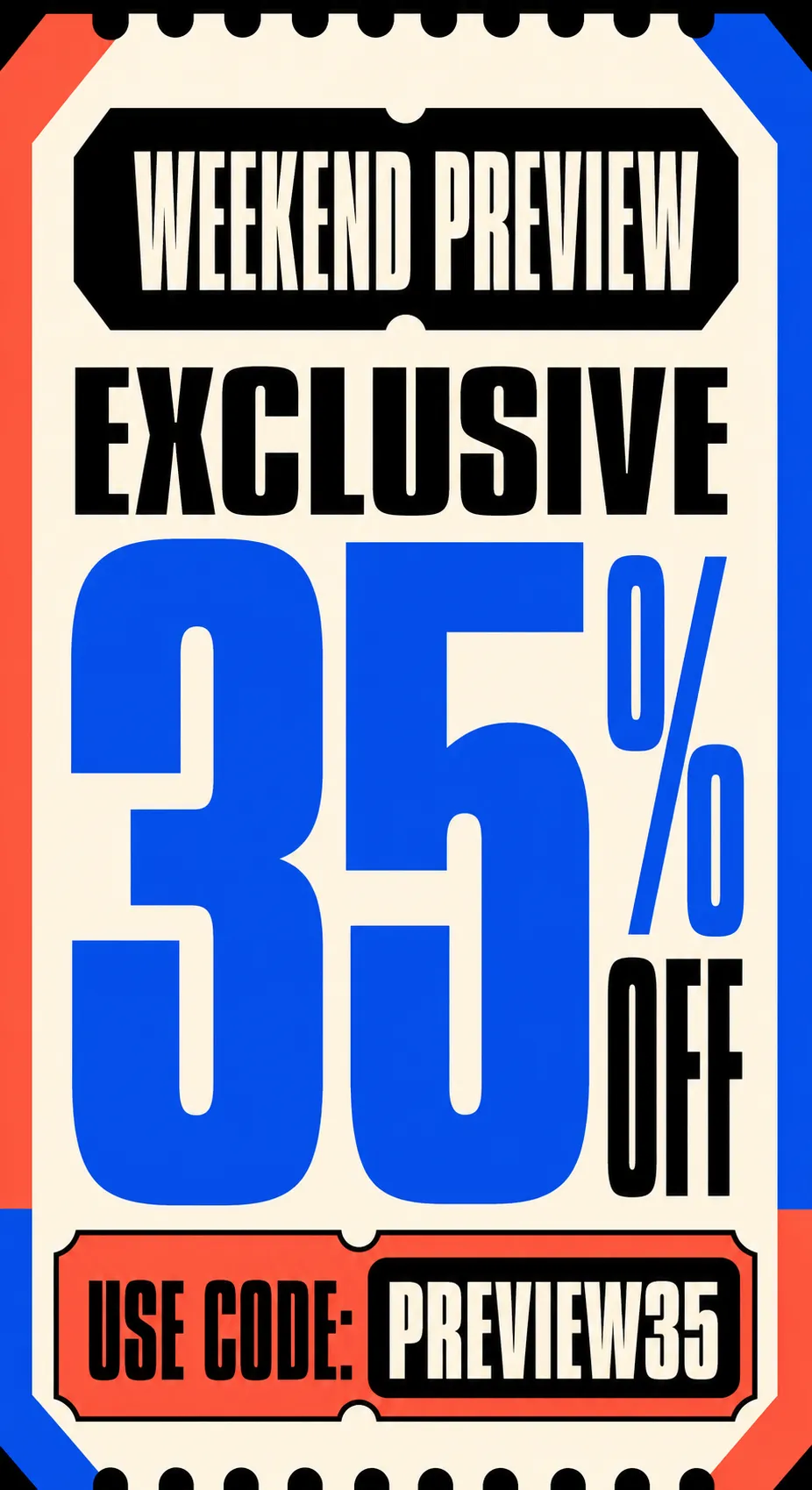 Exclusive Weekend Preview 35% Off Sale Ticket｜AI Image Generation Prompts