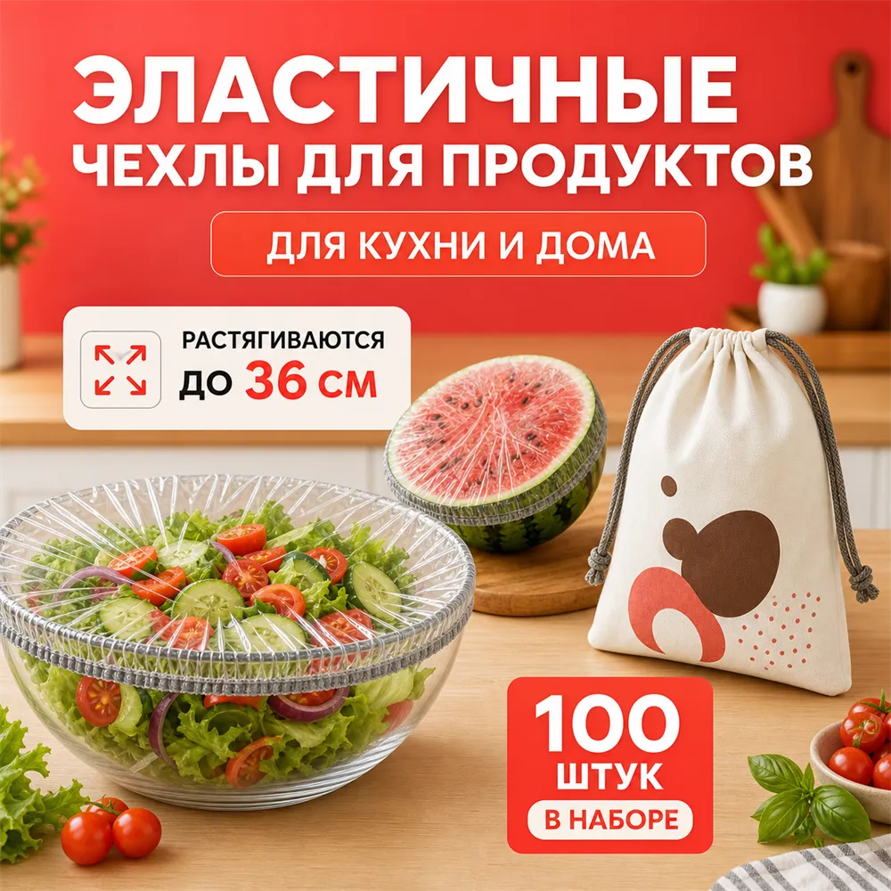 Elastic Food Covers Set for Kitchen Storage｜AI Image Generation Prompts