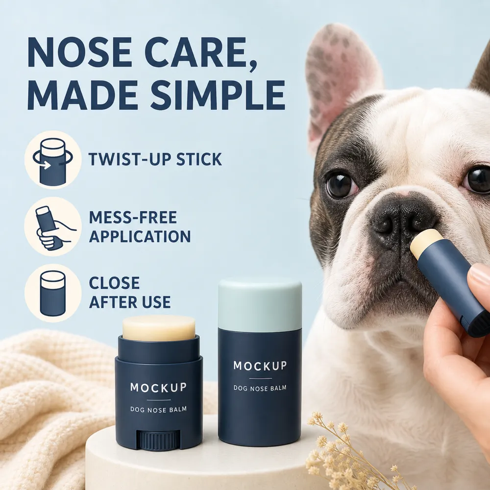 Dog Nose Balm Mockup with French Bulldog｜AI Image Generation Prompts