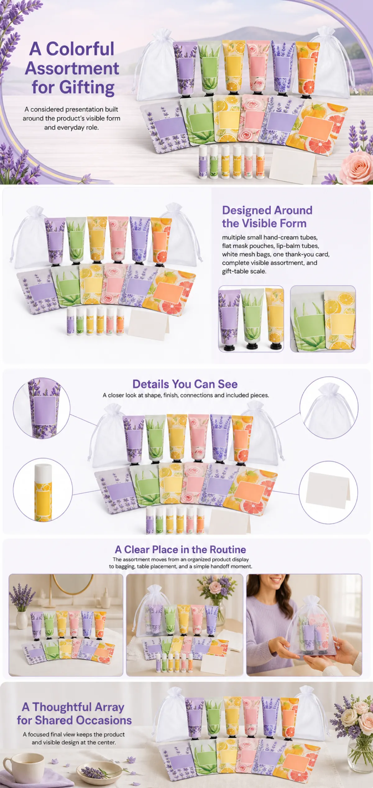 Colorful Skincare Gift Set Assortment｜AI Image Generation Prompts