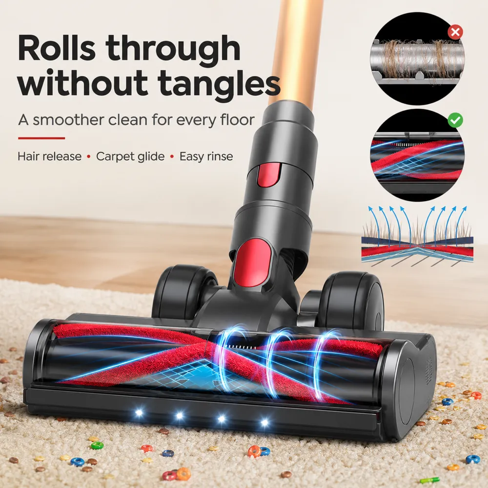 Tangle-free vacuum cleaner brush roll head｜AI Image Generation Prompts