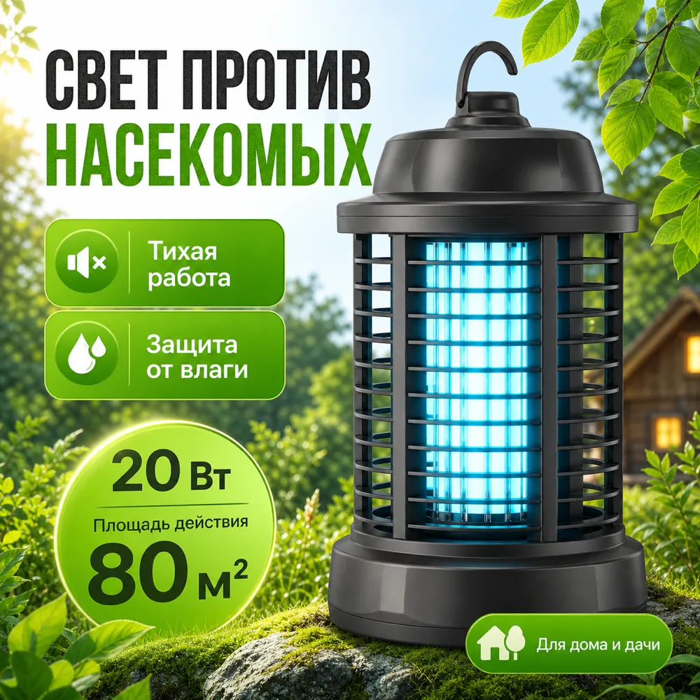 20W Outdoor Bug Zapper Lamp for Home and Garden｜AI Image Generation Prompts