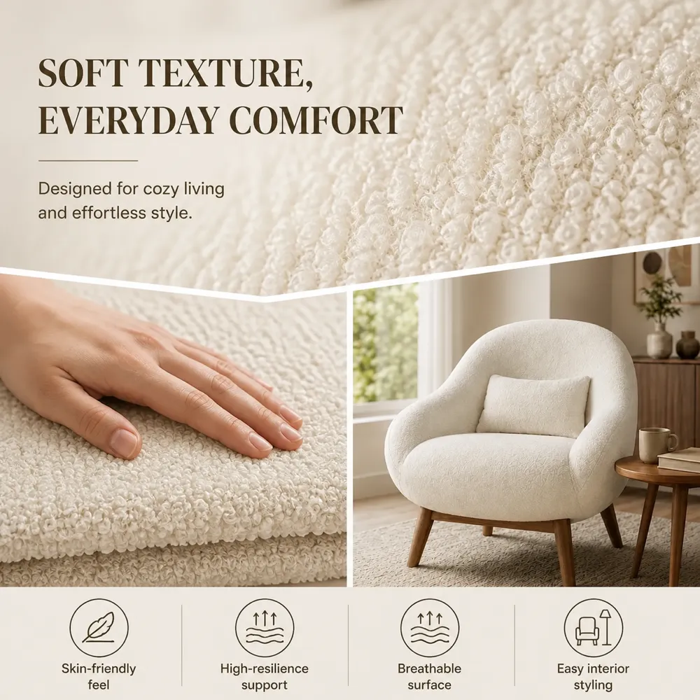 Soft Texture Everyday Comfort Armchair｜AI Image Generation Prompts