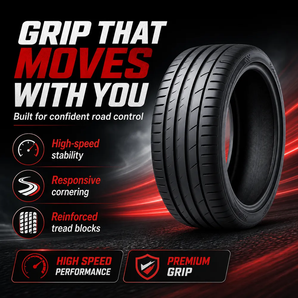 High Performance Car Tire with Premium Grip｜AI Image Generation Prompts