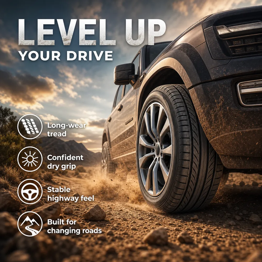 Level Up Your Drive: SUV Tire Features｜AI Image Generation Prompts