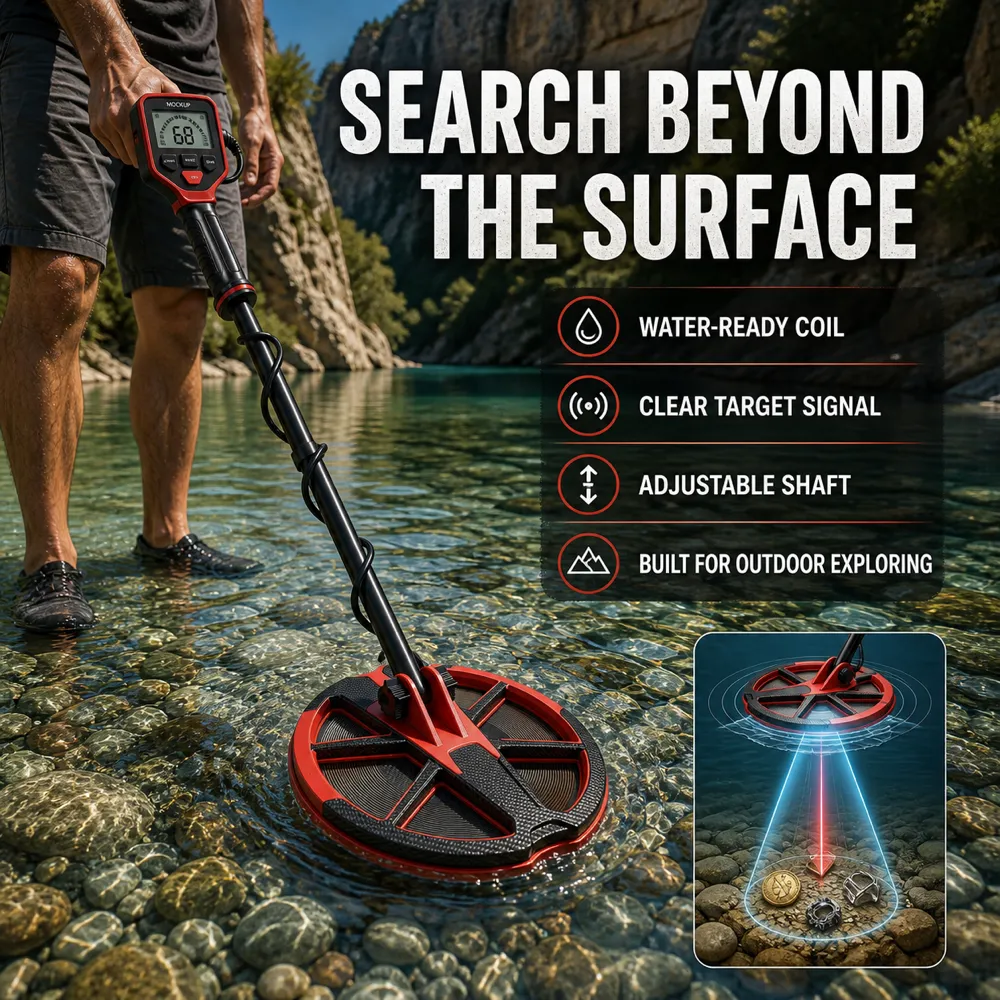 Waterproof Metal Detector for River and Outdoor Exploring｜AI Image Generation Prompts