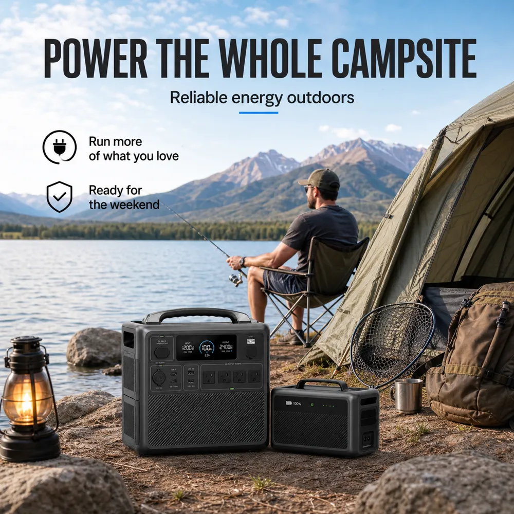 Portable Power Stations for Camping Outdoors｜AI Image Generation Prompts